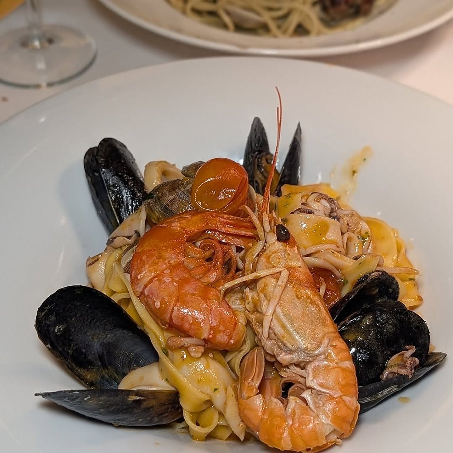 Paccheri ai frutti di mare